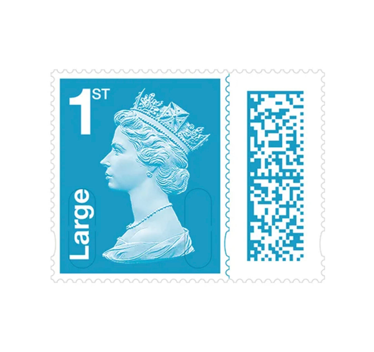 50 x 1st Class Large Letter Stamp Sheet Cheadle Post Office Shop