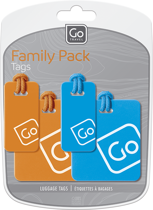 Luggage Tags Family Pack (Blue/Orange)