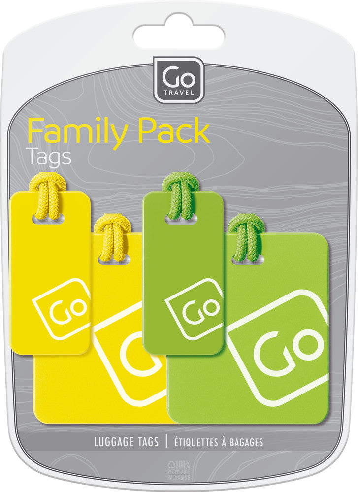 Luggage Tags Family Pack (Yellow/Green)