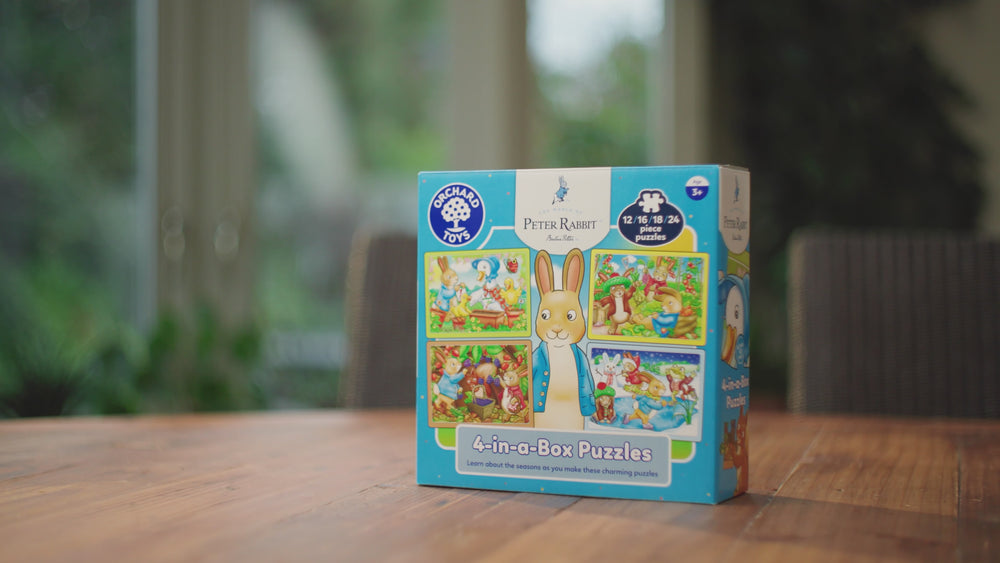 Load and play video in Gallery viewer, Peter Rabbit™️ 4-in-a-Box Puzzles
