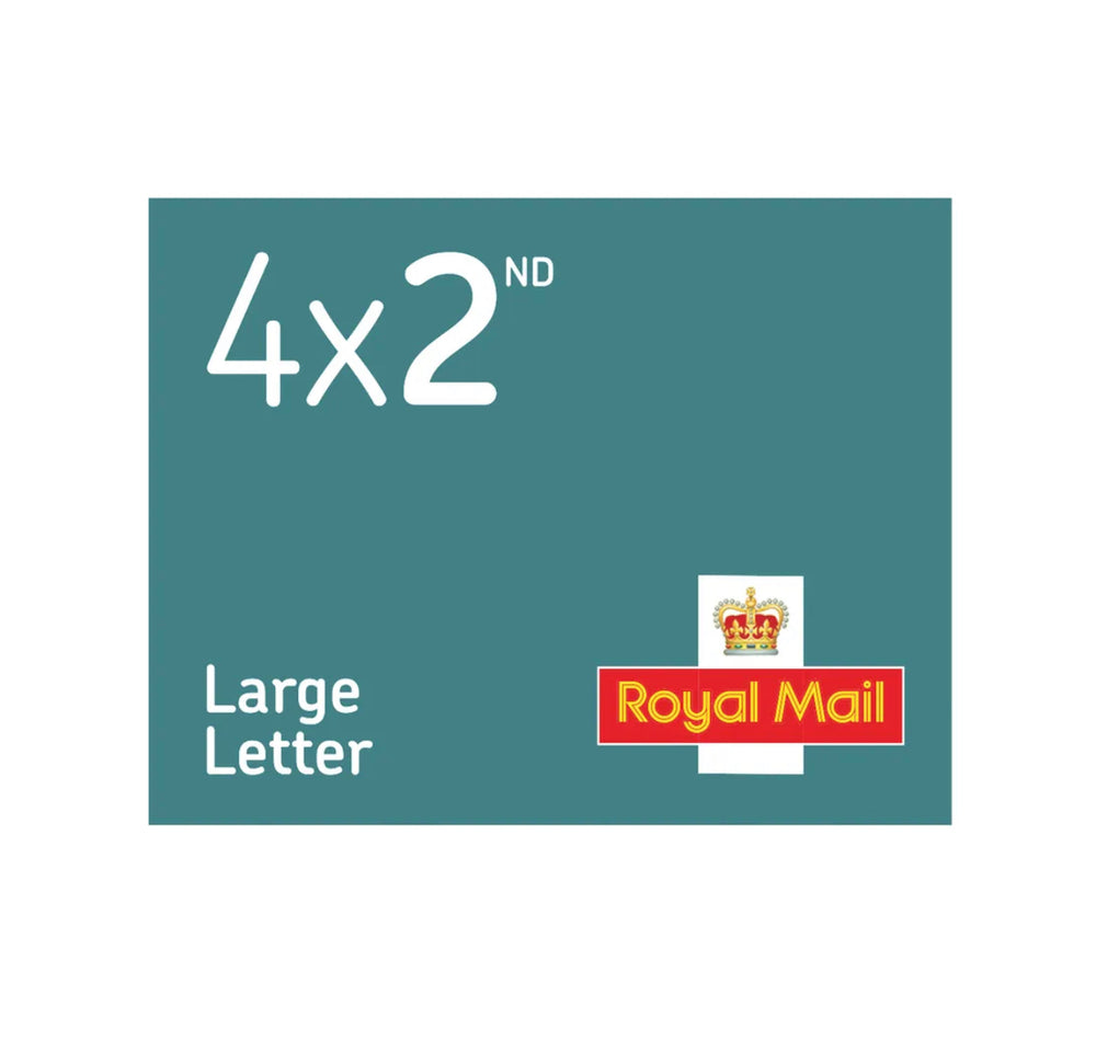 2nd Class Large Letter Stamps x 4 Book