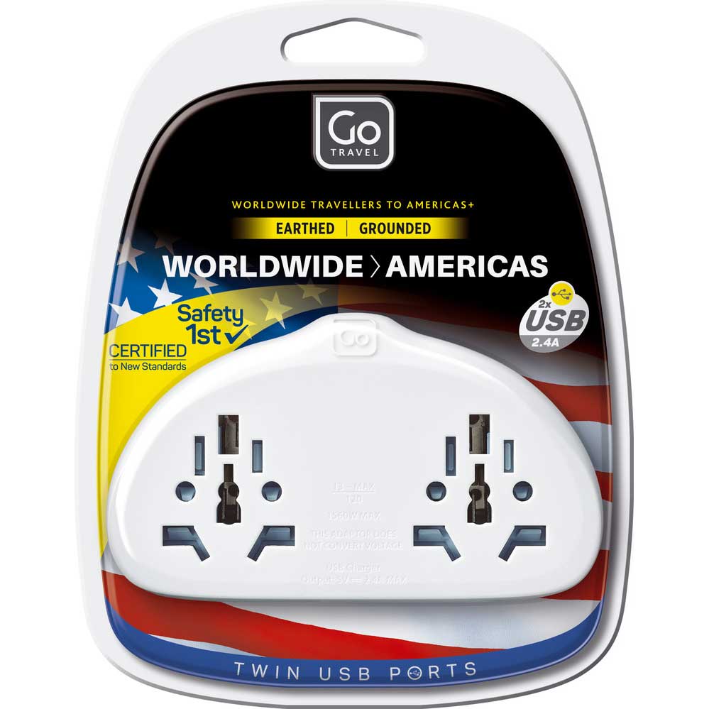 World Duo Adaptor + USB USA