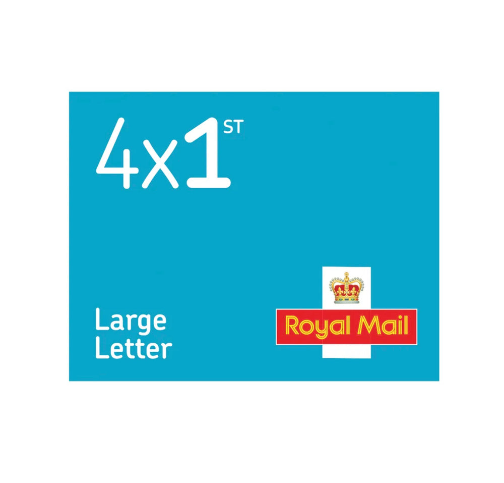 1st Class Large Letter Stamps x 4 Book
